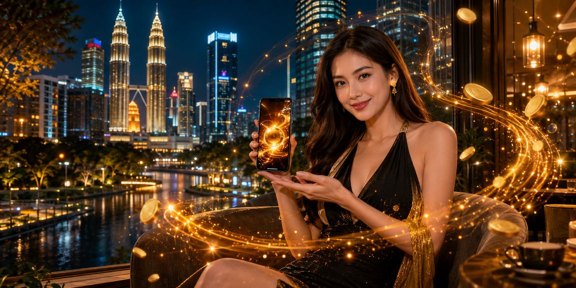 Pemain menyemak odds bola sepak melalui aplikasi mudah alih ntc33 di Kuala Lumpur