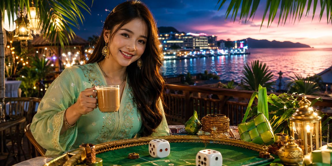 Paparan permainan meja baccarat dan dadu di kasino live ntc33 sempena perayaan